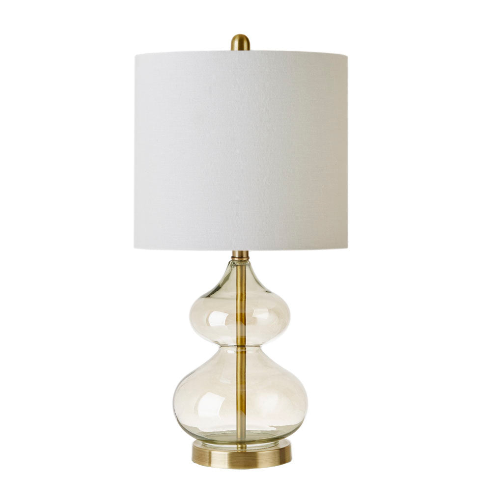Curved Glass Gourd Table Lamps - Set of 2 - product image 3