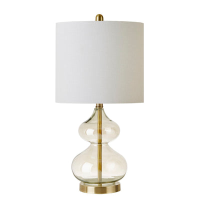 Curved Glass Gourd Table Lamps - Set of 2 - product image 3