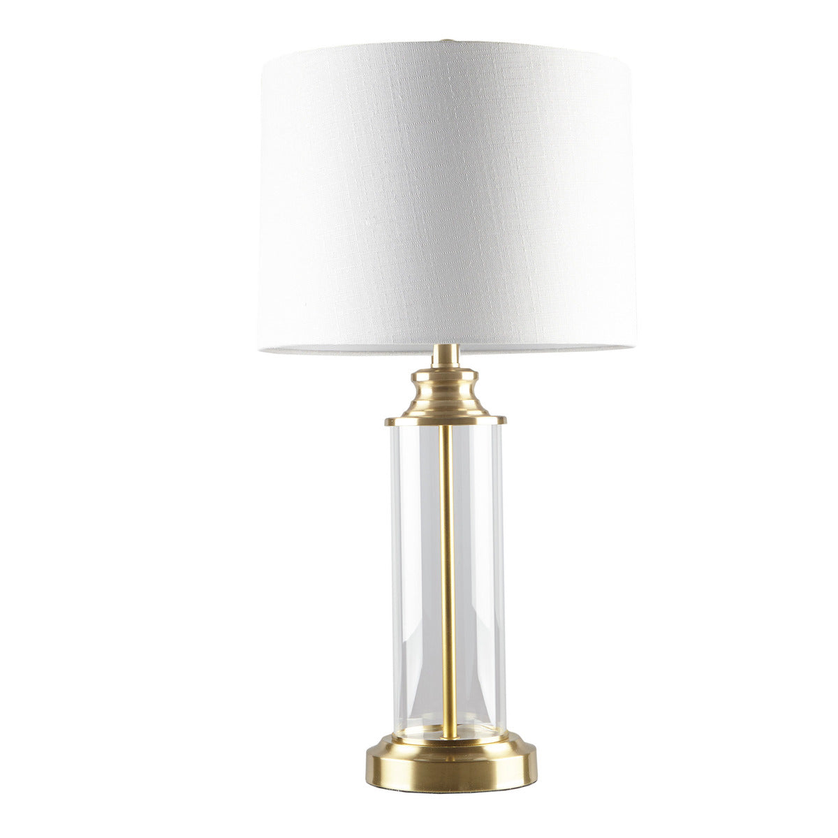 Gold & Glass Cylinder Table Lamps - Set of 2 - product image 5