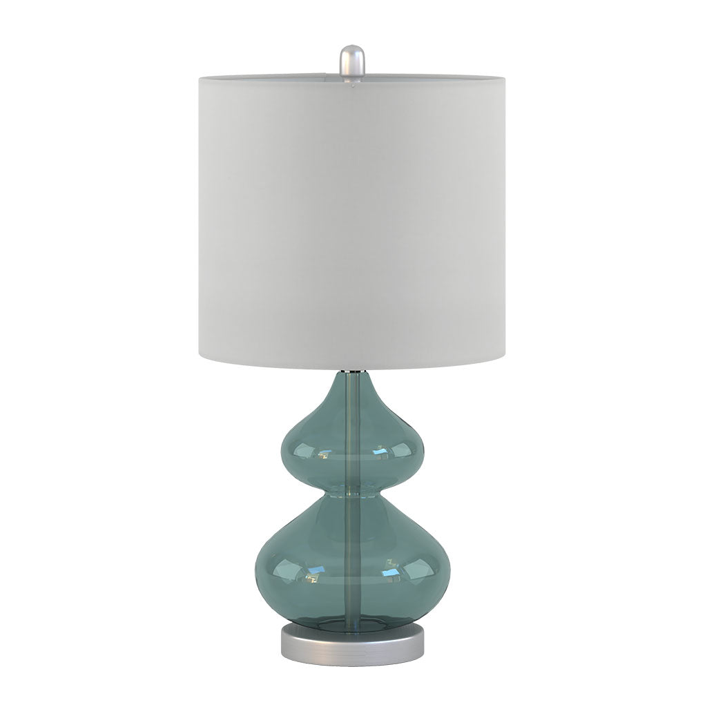 Curved Glass Gourd Table Lamps - Set of 2 - product image 15