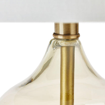 Curved Glass Gourd Table Lamps - Set of 2 - product image 6