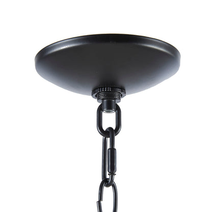 Brighton 6-Light Black & White Farmhouse Chandelier - product image 8