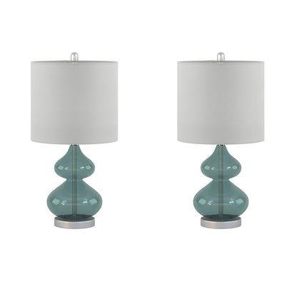 Curved Glass Gourd Table Lamps - Set of 2 - product image 19