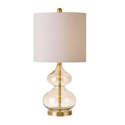 Curved Glass Gourd Table Lamps - Set of 2 - product image 4
