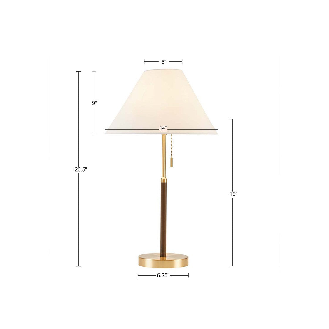 Leandro Two-Tone Pull-Chain Table Lamp - product image 6