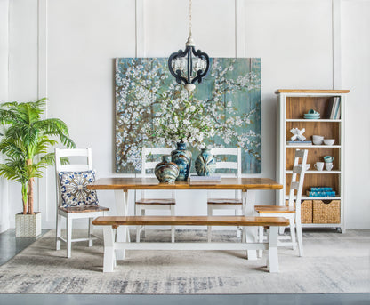 Rosalie Navy & White 6-Light Farmhouse Chandelier - product image 7