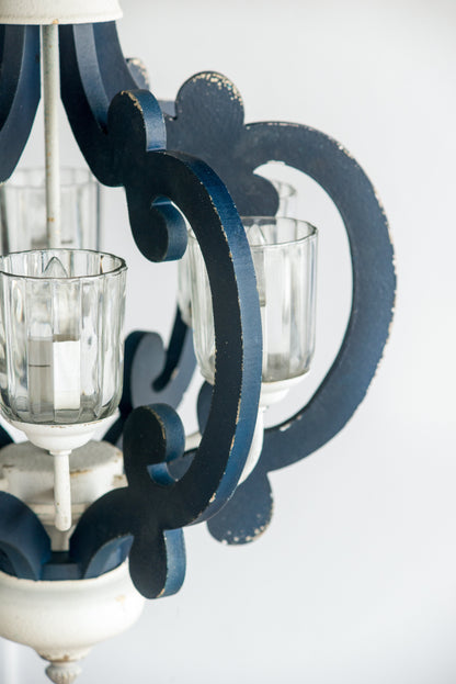 Rosalie Navy & White 6-Light Farmhouse Chandelier - product image 13