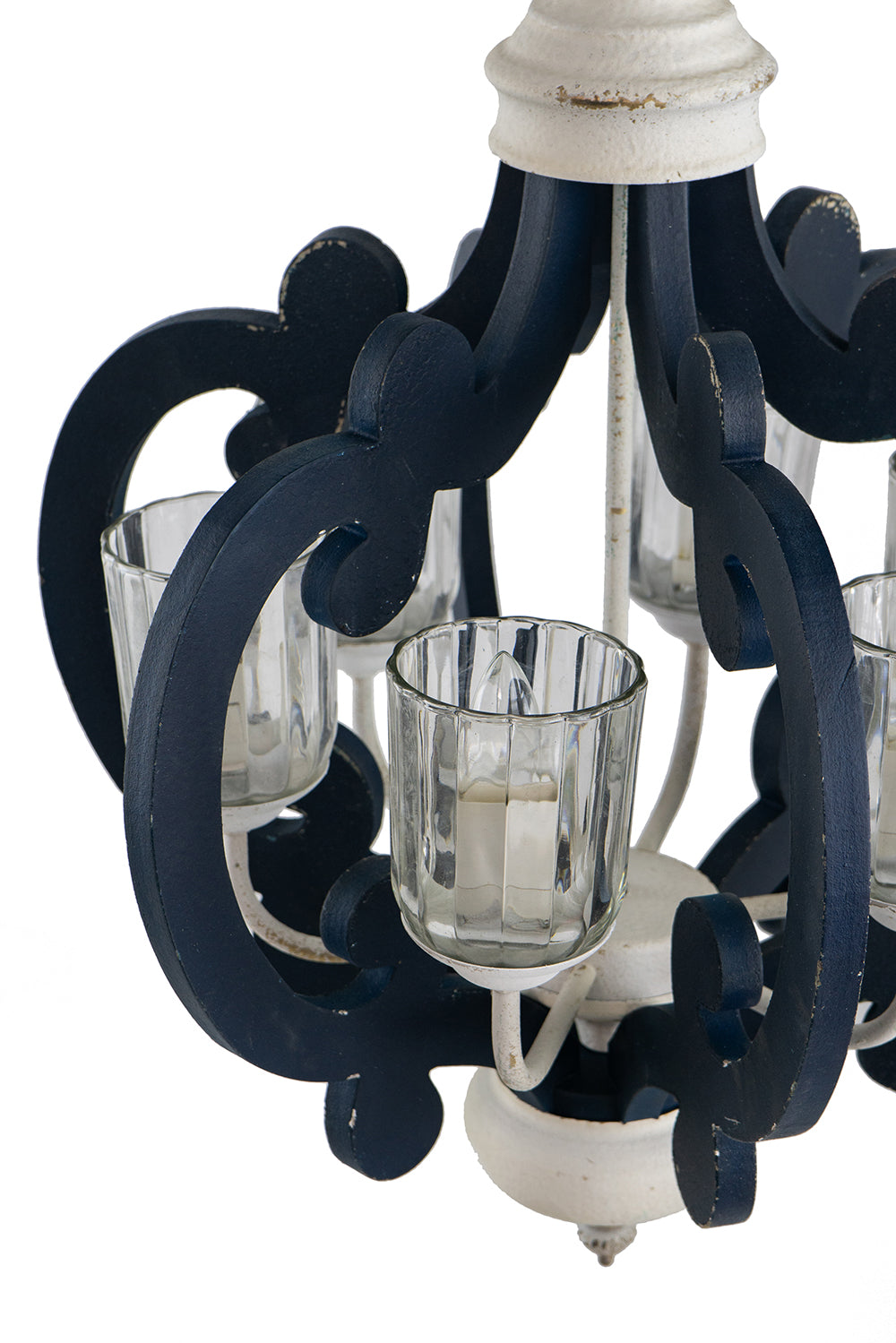 Rosalie Navy & White 6-Light Farmhouse Chandelier - product image 12