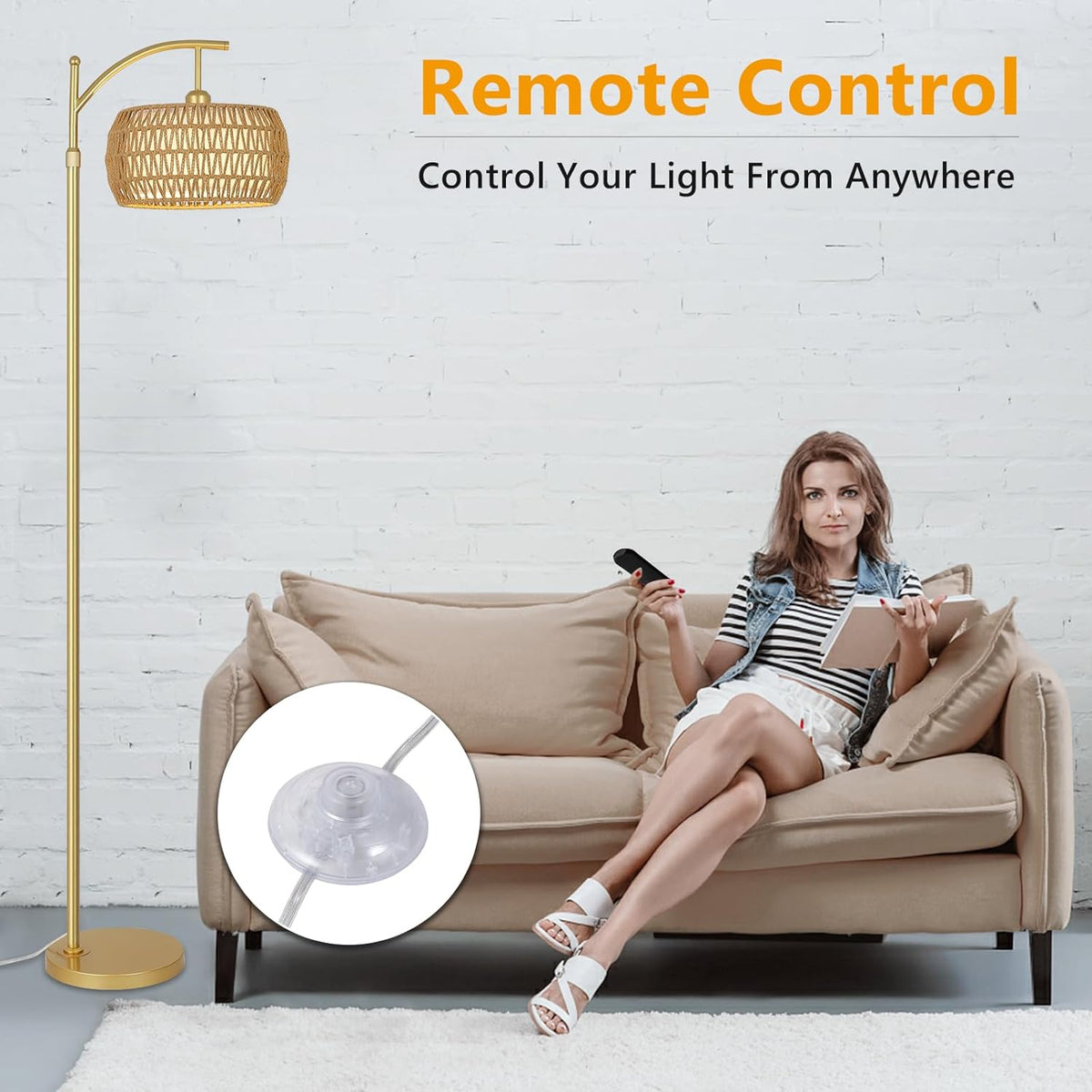 Ataraxis Adjustable Arc Floor Lamp with 3 Light Temperatures - product image 8