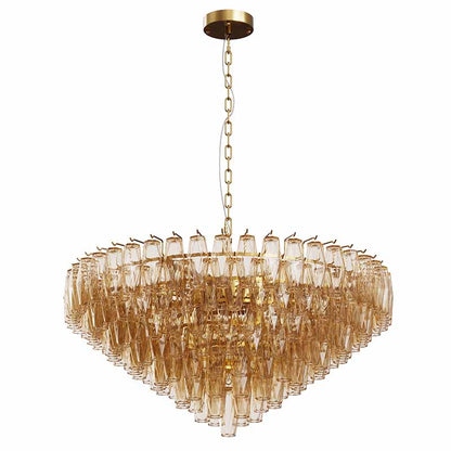 37-Inch Tiered Smoke Glass 14-Light Chandelier - product image 10