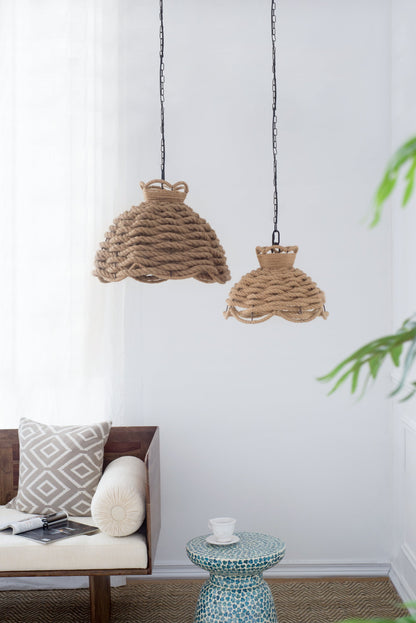 Hemp Rope Chandelier Pair - Set of 2 - product image 10