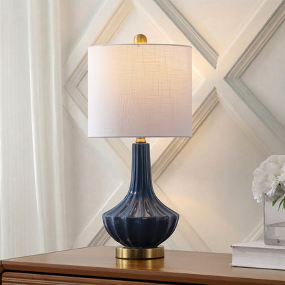 Parker Ribbed Ceramic Gourd Table Lamp - product image 10