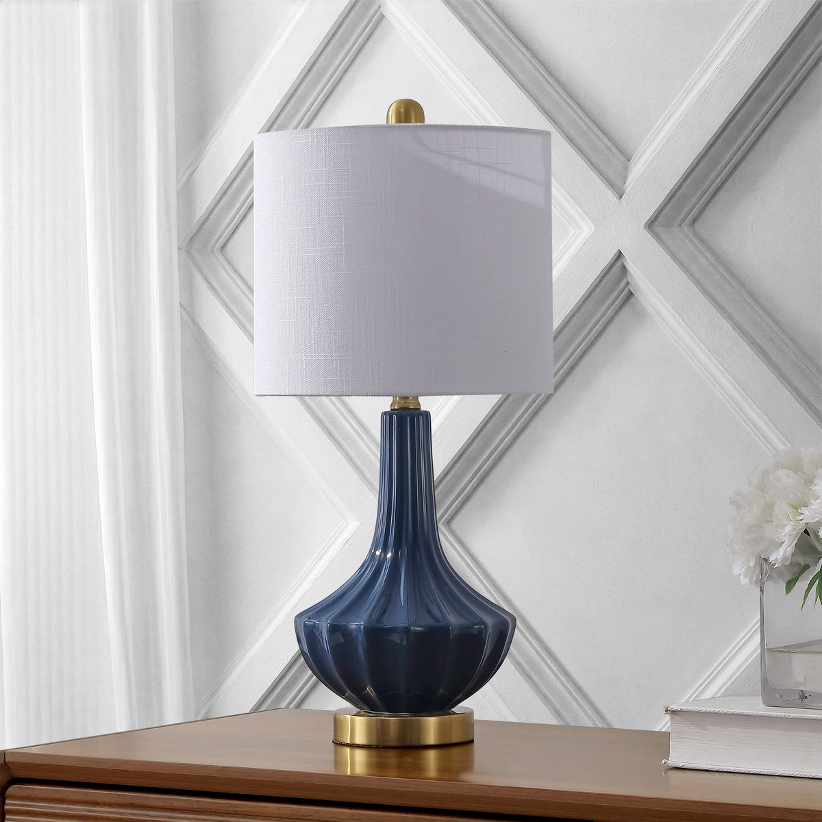 Parker Ribbed Ceramic Gourd Table Lamp - product image 16