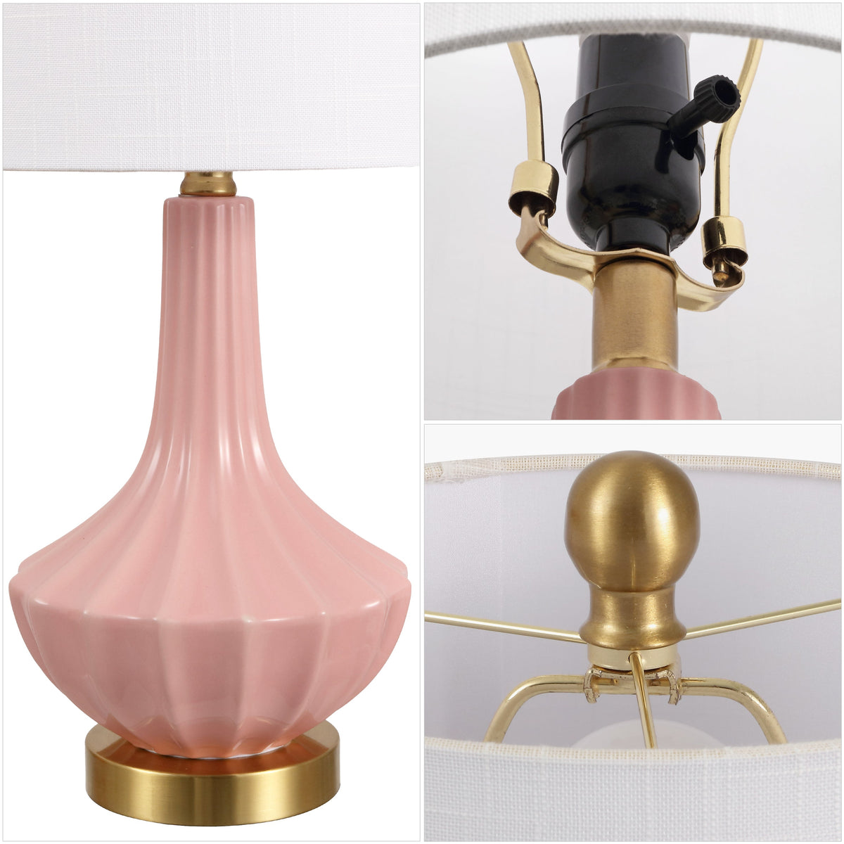 Parker Ribbed Ceramic Gourd Table Lamp - product image 20