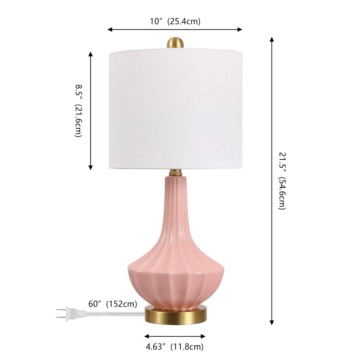 Parker Ribbed Ceramic Gourd Table Lamp - product image 21