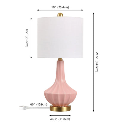 Parker Ribbed Ceramic Gourd Table Lamp - product image 21
