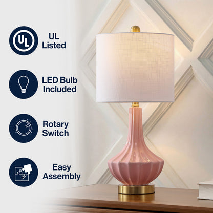 Parker Ribbed Ceramic Gourd Table Lamp - product image 22