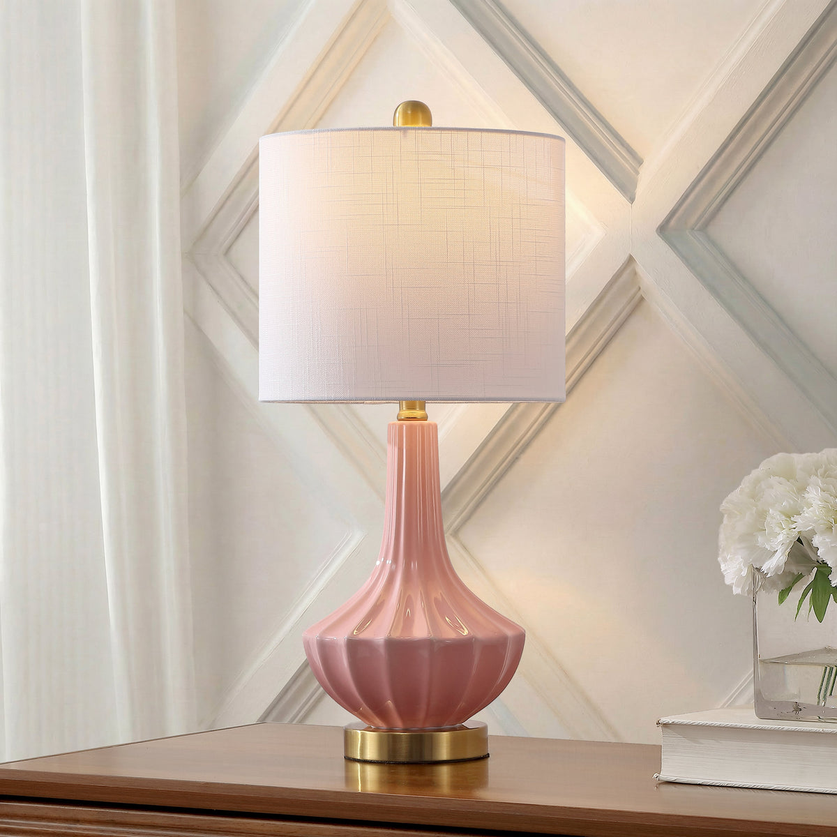 Parker Ribbed Ceramic Gourd Table Lamp - product image 18