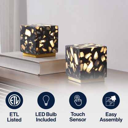 Lara Rechargeable Terrazzo Mini LED Lamps - Set of 2 - product image 6