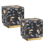 Lara Rechargeable Terrazzo Mini LED Lamps - Set of 2