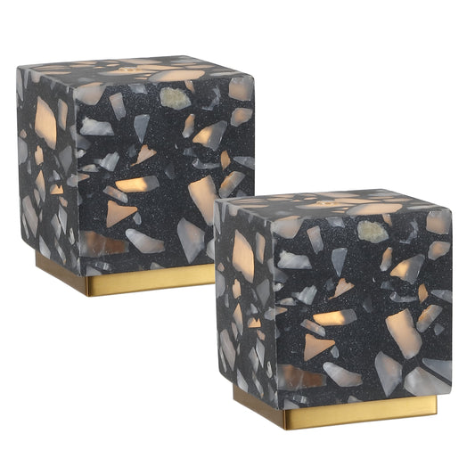 Lara Rechargeable Terrazzo Mini LED Lamps - Set of 2 - product image 1