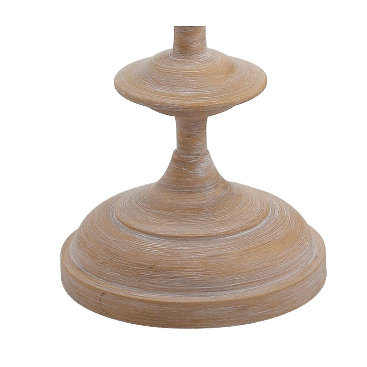 Aldrin Faux-Wood Resin Floor Lamp with Linen Shade - product image 5