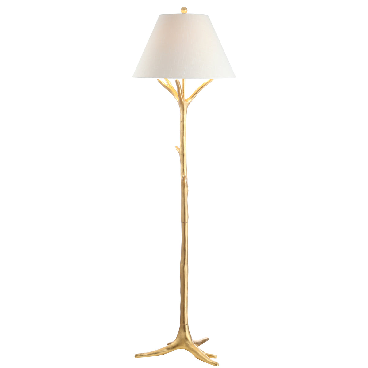 Arbor Branch-Textured Gold Resin Floor Lamp - product image 1