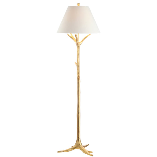Arbor Branch-Textured Gold Resin Floor Lamp - product image 1