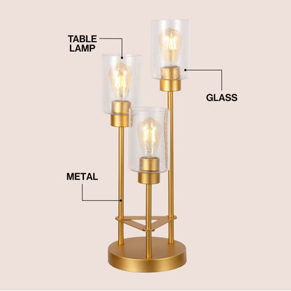 Axel 3-Light Seeded Glass Cluster Table Lamp - product image 3