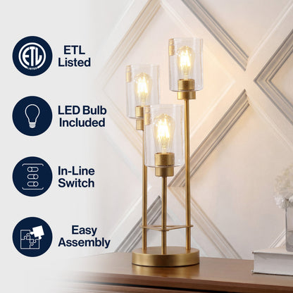 Axel 3-Light Seeded Glass Cluster Table Lamp - product image 6