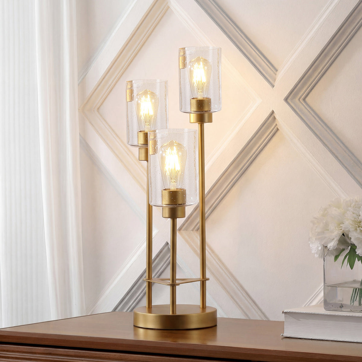 Axel 3-Light Seeded Glass Cluster Table Lamp - product image 2