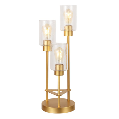 Axel 3-Light Seeded Glass Cluster Table Lamp