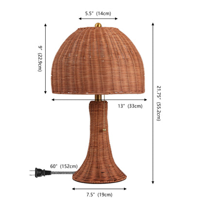 Joanie Woven Rattan Table Lamp with Pull Chains - product image 5