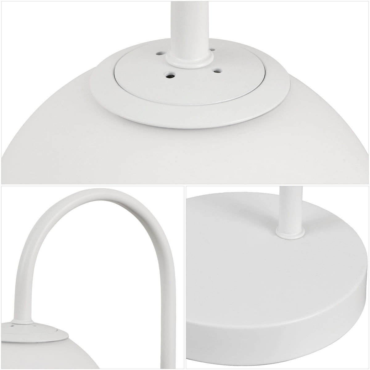 Arco Frosted Globe Table Lamp with Curved Metal Arm - product image 12