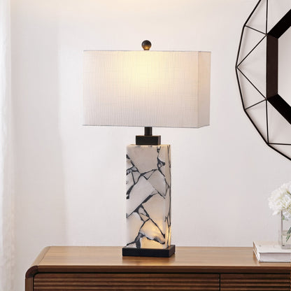 Elizabeth Mosaic Alabaster Table Lamp with Base Light - product image 2