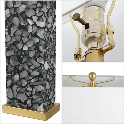 Elizabeth Terrazzo Alabaster Table Lamp with Base Light - product image 4