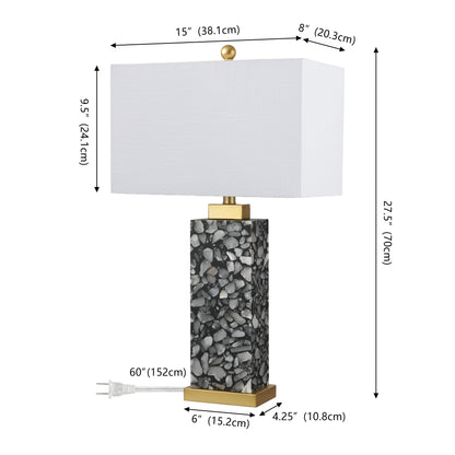 Elizabeth Terrazzo Alabaster Table Lamp with Base Light - product image 5