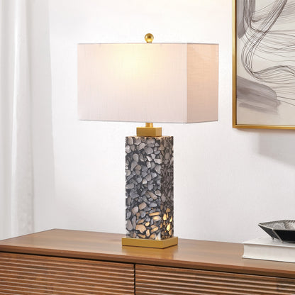 Elizabeth Terrazzo Alabaster Table Lamp with Base Light - product image 2