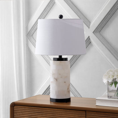 Eliza Alabaster Tile Column Table Lamp with Base Light - product image 8