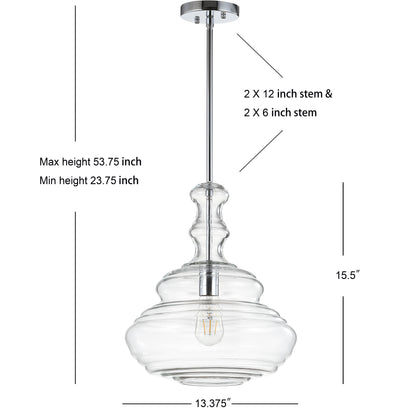 Bettina Glass Pendant with Bronze-Finish Hardware - product image 9