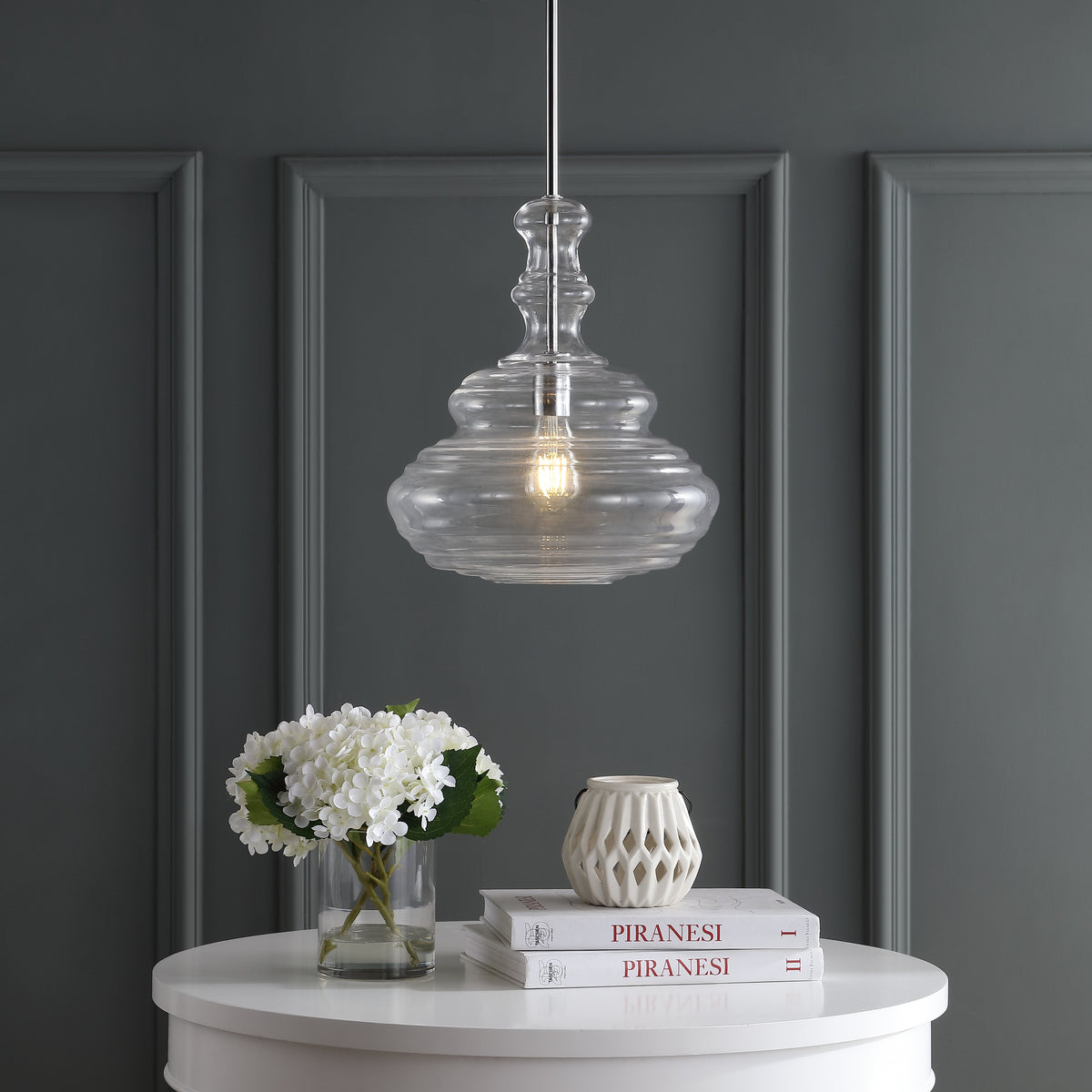 Bettina Glass Pendant with Bronze-Finish Hardware - product image 8