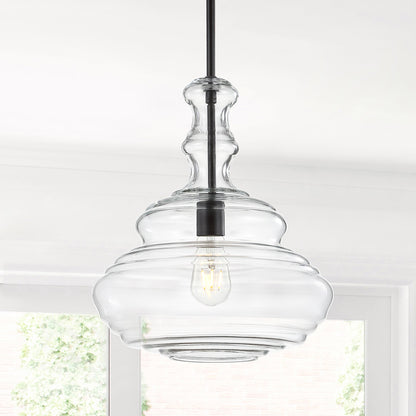 Bettina Glass Pendant with Bronze-Finish Hardware - product image 5