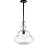 Bettina Glass Pendant with Bronze-Finish Hardware