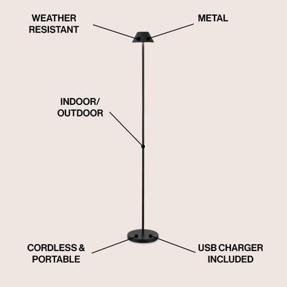 Mallory 44-Inch Rechargeable Indoor/Outdoor LED Floor Lamp - product image 3