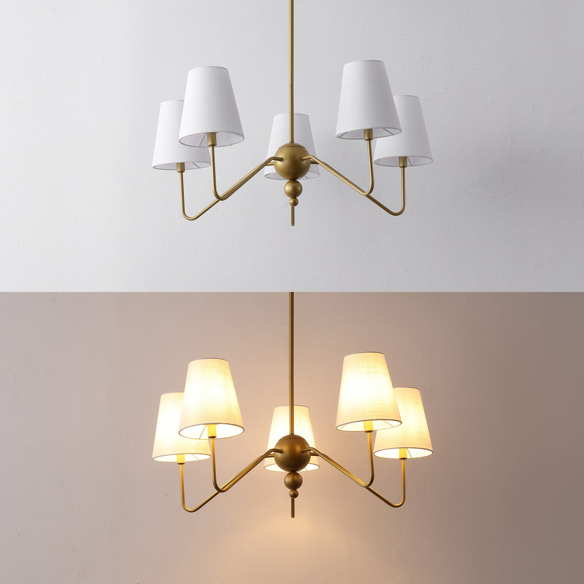 Skylar Minimalist Metal Cone-Shade Chandelier - product image 7