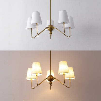 Skylar Minimalist Metal Cone-Shade Chandelier - product image 7