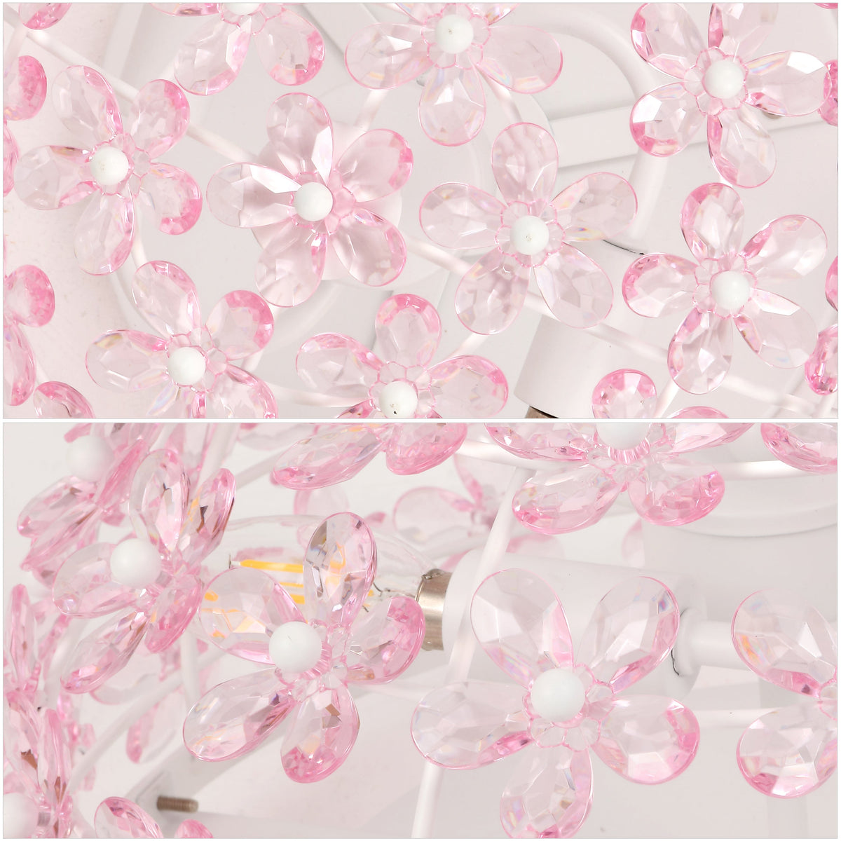 Izzy 2-Light Dome Flush Mount with Acrylic Floral Accents - product image 12