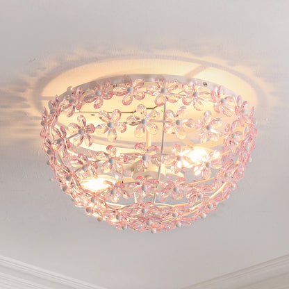 Izzy 2-Light Dome Flush Mount with Acrylic Floral Accents - product image 10