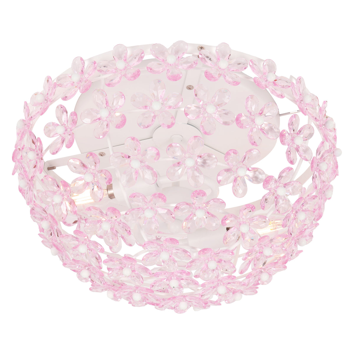 Izzy 2-Light Dome Flush Mount with Acrylic Floral Accents - product image 9