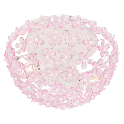 Izzy 2-Light Dome Flush Mount with Acrylic Floral Accents - product image 9
